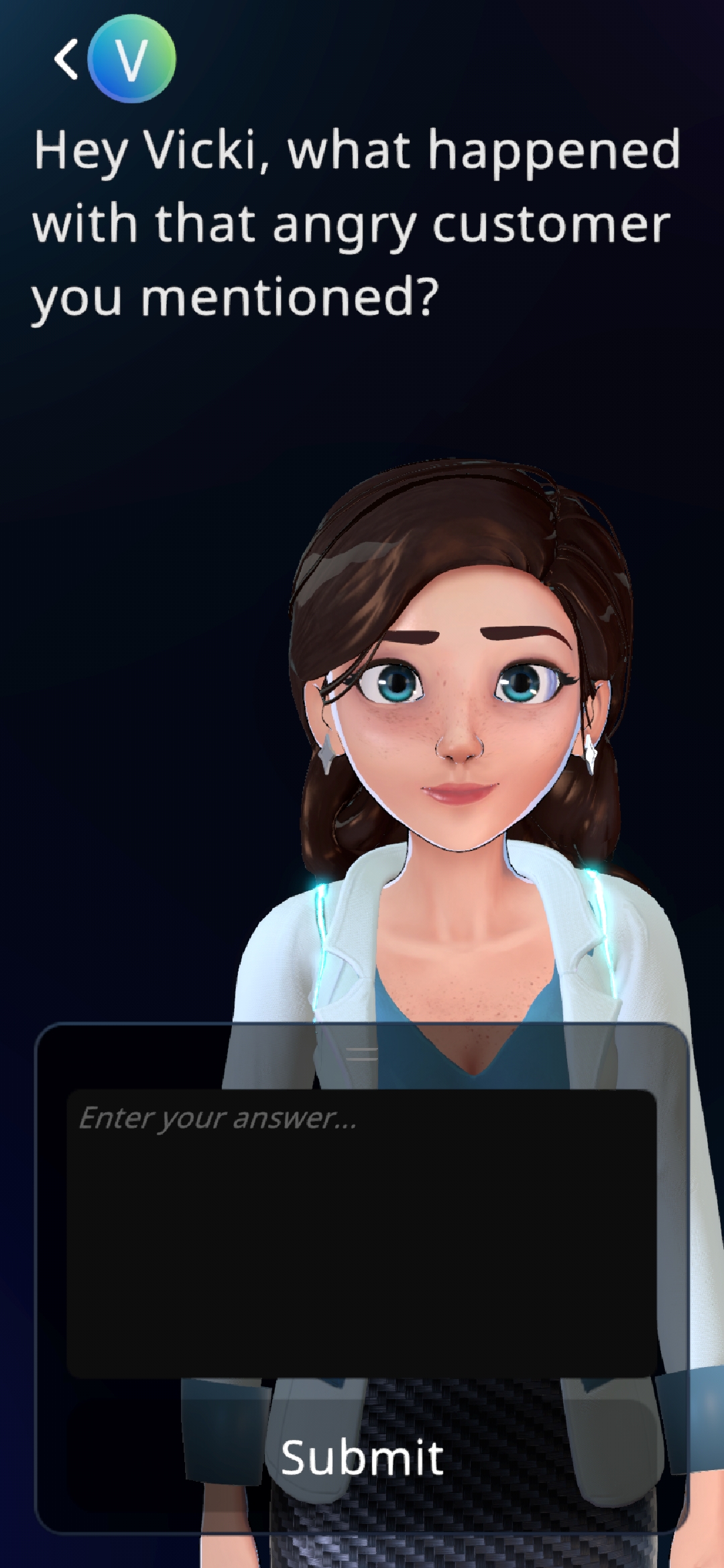 Customer service learning content preview